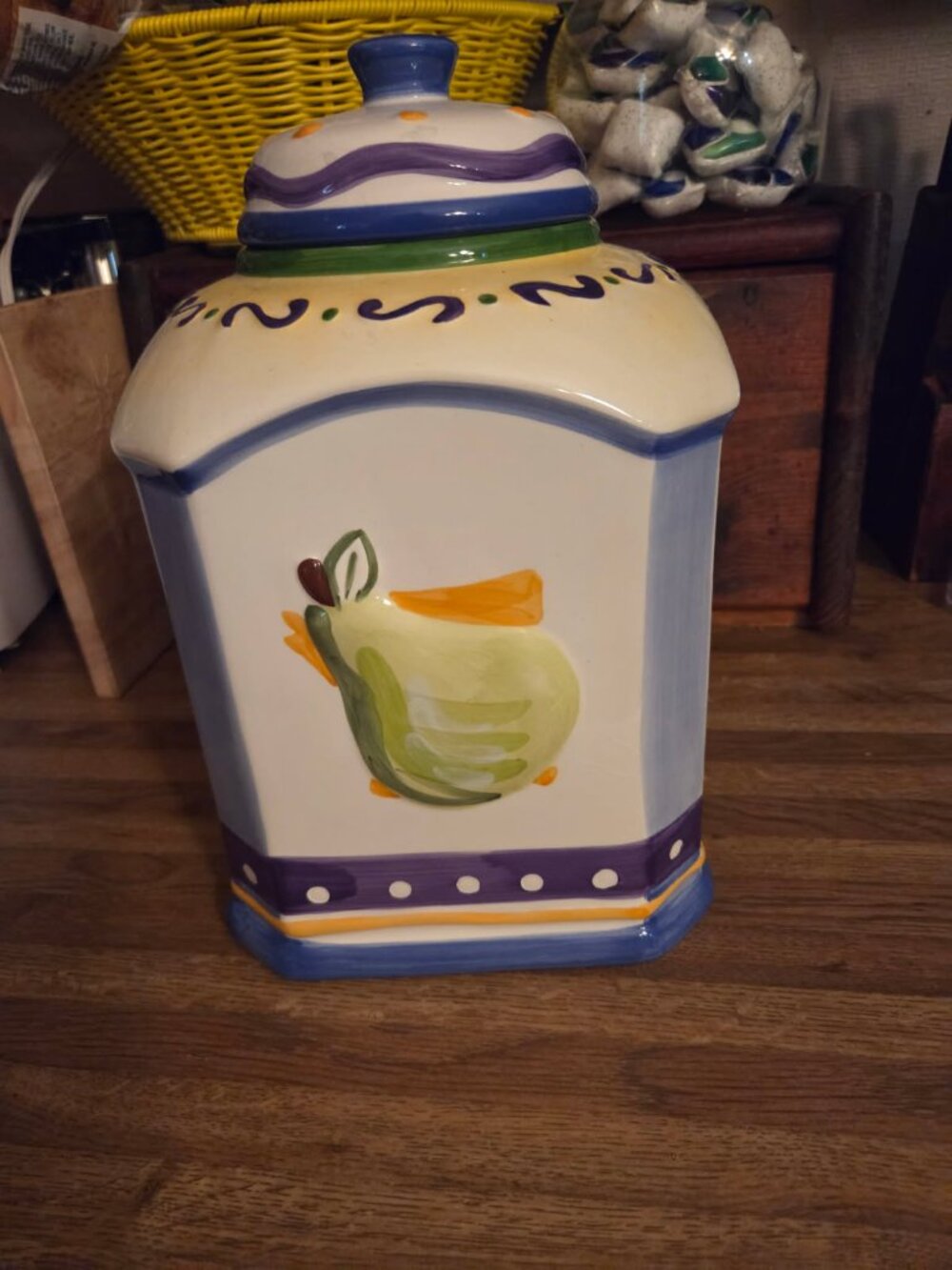 Biscotti jar - Hand Painted for Nonni's - Picture 3 of 6